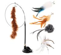 6 Pcs Gatto Teaser Bacchetta Giocattolo Giocattoli Per Gatti Unici