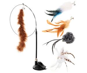 6 Pcs Gatto Teaser Bacchetta Giocattolo Giocattoli Per Gatti Unici