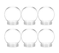 6 Pcs Globo Di Neve Vuoto Contenitori Per Dolci Barattoli Caramelle Plastica