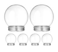 6 Pcs Globo Di Neve Vuoto Contenitori Per Dolci Barattoli Caramelle Plastica