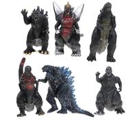 6 PCS Godzilla Monsters Shin Godzilla PVC Action Figure Statue Model Toys