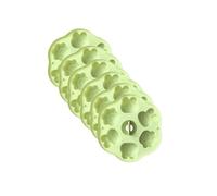 6 Pcs Green Silicone Molds Set, Multi-Purpose 6-Cavity Jello Molds for Kids for Chocolate, Candy, Ice Cube, Butter, Jello 16x15cm