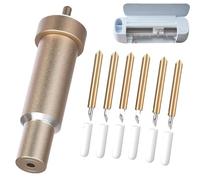 6 PCS Lama Taglio Profondo con Alloggiamento Ricambio Lame Punta Fine Deep Point Blade 30/45/60 per Cricut Maker, Maker 3, Explore Air 3, Air 2, One, con Alloggiamento