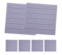 6 Pcs Lavagna in Sughero Da Parete Piastrelle Feltro Bacheche Nera