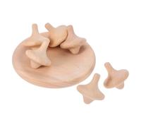 6 Pcs Legnetti Per Trottola Trottole in Legno Giocattoli Di Bambini