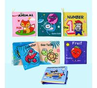 6 Pcs Libro Di Stoffa Per L'educazione Della Prima Infanzia Bambino Materiali
