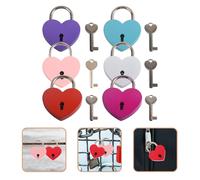6 Pcs Lucchetto Armadietti Armadietto Blocchi Sacchetti Lock Forma Cuore
