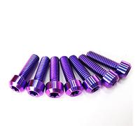 6 PCS M5 M6 X 10 15 20 25 30 Mm Bullone di Titanio Piatto Torx Testa Pulsante FAI DA TE Disco Freno Elettrico Moto bicicletta Pinza(M6 x 15 mm)