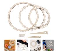 6 Pcs Macchina Per Tessere Mano Telaio Maglieria Kit Tessitura Rotondo