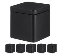 6 Pcs Manicotto Per Lattina Metallo Stagnato Scatola Da Tè Viaggio Portatile