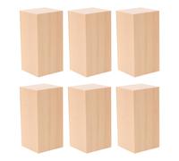 6 Pcs Materiale Da Intaglio Tiglio Blocchi Di Legno Per Mestieri Piccoli