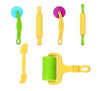 6 PCS Mattarello Di Argilla Per Strumenti Bambini Artigianali Kids Rotolando