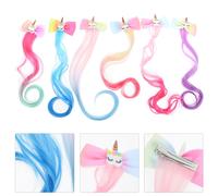 6 Pcs Mollette Bambina Per Capelli Fermagli Da Ragazza Estensioni Di Colorati