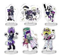 6 Pcs Murders Uzi Cyn V N J Drone Acryl Stand Cartoon Figure J N Cyn Cosplay Accessori Acrilico Toys Murders D Decorazioni Da Tavolo 5cm