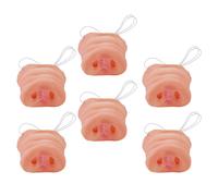 6 Pcs Naso Da Maiale Carnevale Costume Dal Finto Divertente Maschera Per Il