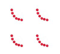6 Pcs Naso Pagliaccio in Spugna Rosso Accessori Costume Da Circo