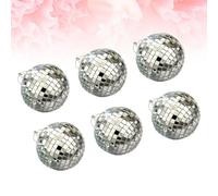 6 Pcs Ornamenti Per La Decorazione Di Torte Palle Da Discoteca Sospese Specchio