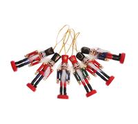 6 Pcs Ornamento Di Cracker Dado Addobbi Natalizi Dello Schiaccianoci