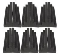 6 Pcs Pannelli Murali Acustici Trapezoidali Pannello Insonorizzato