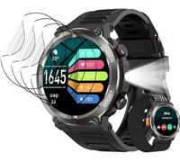 6 pcs Pellicola idrogel per Blackview Smartwatch, W50 1.39" Smartwatch Soft TPU Pellicola in gel Protezione dello schermo Autoguarigione, Installazione facile, Sensibile al tocco