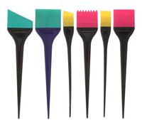 6 Pcs Pennelli Per Tintura Capelli Pennello Silicone Spazzole Tinture