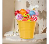 6 Pcs Pentole Di Latta Metallo Mini Secchio Portaoggetti Lattina