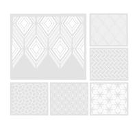 6 Pcs Per Dipingere Torte Stencil Pittura Stampini Da Disegno