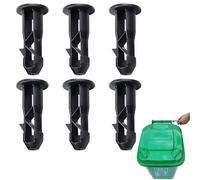 6 Pcs Perni per Coperchio Bidone Della Spazzatura, Cerniera per Bidone della Spazzatura, Perno Coperchio del Contenitore in Plastica, Perno del Bidone Della Ruota in Plastica, per Bidone Spazzatura