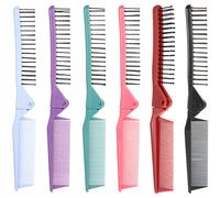 6 Pcs Pettine Pieghevole Pettini Da Viaggio Pieghevoli Per Capelli Portatile