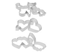 6 Pcs Piccoli Stampini Per Biscotti Tortiera Cuore Stampo Ad Anello