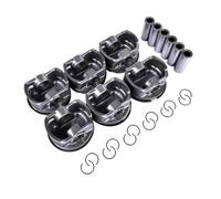 6 PCS Pistone Set 84,00mm compatibile con 3 5 Serie E46 E39 E60 E61 Z4 E85 325i 525i 2.5i M54 B25 Motore adatta al numero di parte 11257509175
