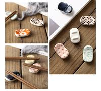 6 Pcs Poggiamestolo Ceramica Bacchette Giapponese Porta Supporto Per