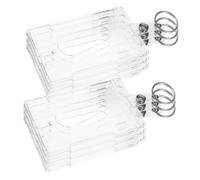 6 Pcs Porta Badge Plastica Distintivo Tag Titolare Della Carta D'identità