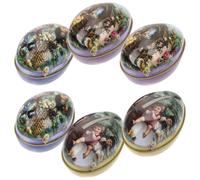 6 Pcs Porta Biscotti Latta Scatole Per Bomboniere Barattoli Di Scatola