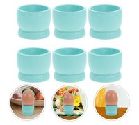 6 Pcs Porta Uova in Legno Contenitore Per Portauova Di Gallina Bollito