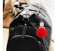 6 Pcs Portachiavi Pompon Con Pendente Della Borsa Fascino Catena Chiave