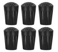 6 Pcs Punte di Gomma del Bastone da Passeggio Ricambio, Gommini Nordic Walking, Protezione per Bastoncini da Trekking, Walking Stick Caps per Tutti i Bacchette Trekking Escursioni