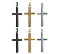 6 Pcs Religious Gift for Prayer and Memorial Collana Croce Ciondolo Religioso