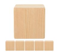 6 Pcs Rialzo Per Mobili Rialzi Letto Blocchi Sollevano Alzate in Legno Naturale