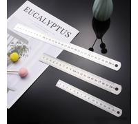 6 PCS Righello in Metallo Sovrano Degli Ingegneri Tascabile Per Ingegneria