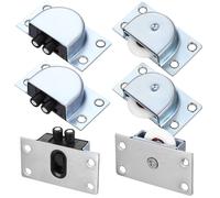 6 Pcs Rullo Per Porta Del Capannone Ruota Di Guida Dell'armadio Delle Porte