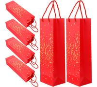 6 Pcs Sacchetti Per Bottiglie Buste Sacchetto Di Carta Borse Della Spesa