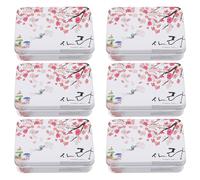 6 Pcs Scatola Di Latta Decorativa Vintage Contenitore Per Tè Ermetico