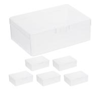 6 Pcs Scatola Di Protezione Della Carta Porta Carte Portatile Trasparente