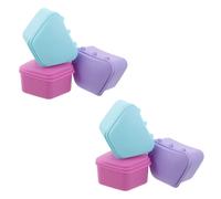 6 Pcs Scatola Di Ritenzione Per Protesi Caso Immersione Conservazione
