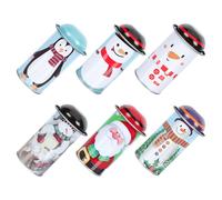 6 Pcs Scatola Latta Scatolina Contenitori Di Stoccaggio Biscotti