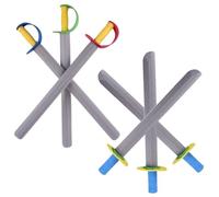 6 PCS Schiuma Spada per Bambini 21 in Lunghi coltelli da Schiuma Eva Giocattolo Spada 2 Stili Soft Cosplay Spade per Giocare Giocattoli da Combattimento per Ragazze per Giocare a Cavaliere guerrieri