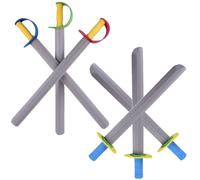 6 PCS Schiuma Spada per Bambini 21 in Lunghi coltelli da Schiuma Eva Giocattolo Spada 2 Stili Soft Cosplay Spade per Giocare Giocattoli da Combattimento per Ragazzi per Giocare a Cavaliere guerrieri