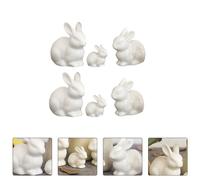 6 Pcs Scultura Di Coniglio Figurine Per La Decorazione Della Casa