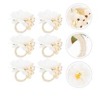 6 Pcs Set Di Portatovaglioli Sposa Padre Fiori Artificiali Del Tovagliolo